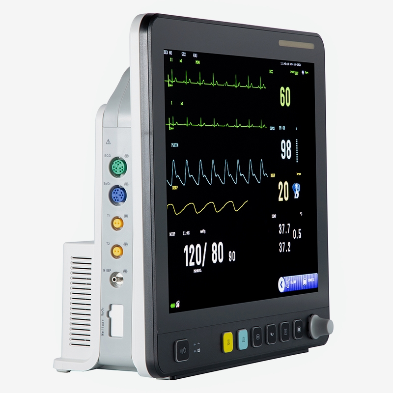 Monitor veterinário de ECG multiparâmetro com tela de toque veterinária VE15