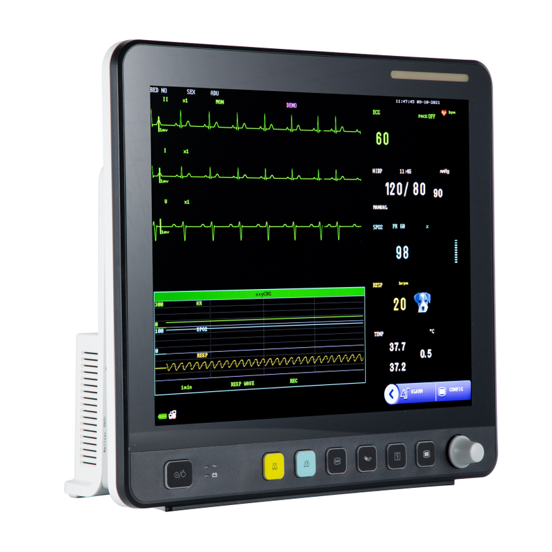 Monitor veterinário de ECG multiparâmetro com tela de toque veterinária VE15