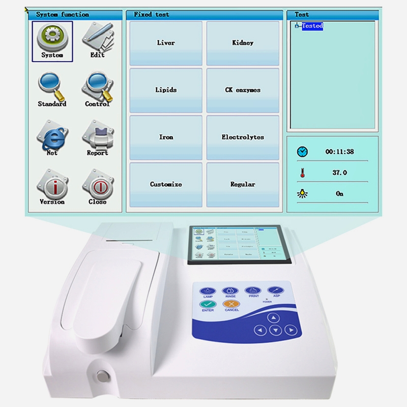 Analisador bioquímico semiautomático veterinário BC300